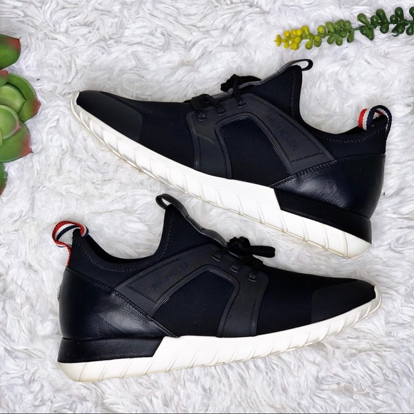 SOLD Moncler Emilien Black Low Sneakers Trainers - Picture 2 of 8